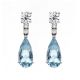 Aquamarine and Diamond Drop Earrrings - 02018733 | Heming Diamond Jewellers | London