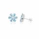 Aquamarine and Diamond Earrings - 00025044 | Heming Diamond Jewellers | London