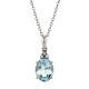 Aquamarine and Diamond Pendant - 01017615 | Heming Diamond Jewellers | London