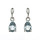 Aquamarine Drop Earrings - 00019993 | Heming Diamond Jewellers | London