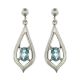 Aquamarine Drop Earrings - 00020005 | Heming Diamond Jewellers | London