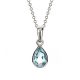 Aquamarine Drop Pendant - 00020988 | Heming Diamond Jewellers | London