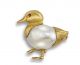 Baroque pearl duck brooch - 02023838 | Heming Diamond Jewellers | London