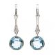 Blue Topaz and Diamond Earrings - 00020862 | Heming Diamond Jewellers | London