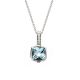 Blue Topaz and Diamond Pendant - 00020830 | Heming Diamond Jewellers | London