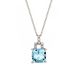 Blue Topaz and Diamond Pendant - 00020836 | Heming Diamond Jewellers | London