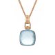 Blue Topaz and Diamond Pendant - 00020887 | Heming Diamond Jewellers | London