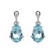 Blue Topaz Drop Earrings - 00021006 | Heming Diamond Jewellers | London