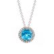 Blue Topaz Pendant - 00020882 | Heming Diamond Jewellers | London