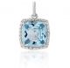 Blue Topaz Pendant - 00024098 | Heming Diamond Jewellers | London