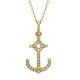 Diamond Anchor Pendant - 00020880 | Heming Diamond Jewellers | London