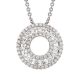 Diamond Circle Pendant - 00019760 | Heming Diamond Jewellers | London