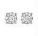 Diamond Cluster Earrings - 00020503 | Heming Diamond Jewellers | London