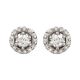 Diamond Cluster Earrings - 00020863 | Heming Diamond Jewellers | London