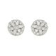 Diamond Cluster Stud Earrings - 00021190 | Heming Diamond Jewellers | London