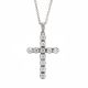 Diamond Cross Pendant - 00019143 | Heming Diamond Jewellers | London