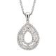 Diamond Drop Pendant - 00019759 | Heming Diamond Jewellers | London