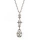 Diamond  Drop Pendant - 00020856 | Heming Diamond Jewellers | London