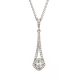 Diamond Drop Pendant - 00020864 | Heming Diamond Jewellers | London