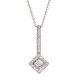 Diamond Drop Pendant - 00020871 | Heming Diamond Jewellers | London