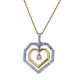 Diamond Heart Pendant - 00000195 | Heming Diamond Jewellers | London