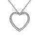 Diamond Heart Pendant - 00021258 | Heming Diamond Jewellers | London