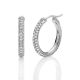 Diamond Hoop Earrings - 00019685 | Heming Diamond Jewellers | London