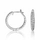 Diamond Hoop Earrings - 02021439 | Heming Diamond Jewellers | London