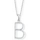 Diamond Initial 'B' Pendant - 00018883 | Heming Diamond Jewellers | London