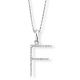 Diamond Initial 'F' Pendant - 00018887 | Heming Diamond Jewellers | London