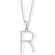 Diamond Initial 'R' Pendant - 00018899 | Heming Diamond Jewellers | London