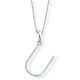 Diamond Initial 'U' Pendant - 00018902 | Heming Diamond Jewellers | London