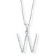 Diamond Initial 'W' Pendant - 00018904 | Heming Diamond Jewellers | London