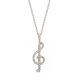 Diamond Treble Clef Pendant - 00020876 | Heming Diamond Jewellers | London