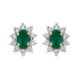 Emerald and Diamond Clusters - 00019745 | Heming Diamond Jewellers | London