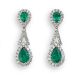 Emerald and Diamond Earrings - 02021199 | Heming Diamond Jewellers | London