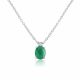 Emerald and Diamond Pendant - 00025068 | Heming Diamond Jewellers | London