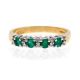 Emerald Half Eternity Ring - 00020043 | Heming Diamond Jewellers | London