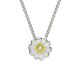 Enamel & Diamond Daisy Pendant - 00021297 | Heming Diamond Jewellers | London