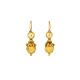 Gold Drop Earrings - 02020820 | Heming Diamond Jewellers | London