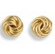 Gold Knot Earrings - 02023526 | Heming Diamond Jewellers | London