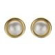 Mabe Pearl Earrings - 00021009 | Heming Diamond Jewellers | London
