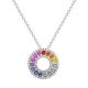 Multi-Sapphire and Diamond Pendant - 00021059 | Heming Diamond Jewellers | London