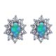 Opal And Diamond Earrings - 02020848 | Heming Diamond Jewellers | London