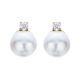 Pearl and Diamond Earrings - 00004062 | Heming Diamond Jewellers | London