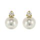 Pearl and Diamond Earrings - 00020106 | Heming Diamond Jewellers | London