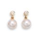 Pearl and Diamond Earrings - 00021889 | Heming Diamond Jewellers | London