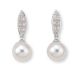 Pearl and Diamond Earrings - 00022082 | Heming Diamond Jewellers | London