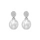 Pearl and Diamond Earrings - 00022218 | Heming Diamond Jewellers | London