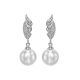 Pearl and Diamond Earrings - 00022219 | Heming Diamond Jewellers | London